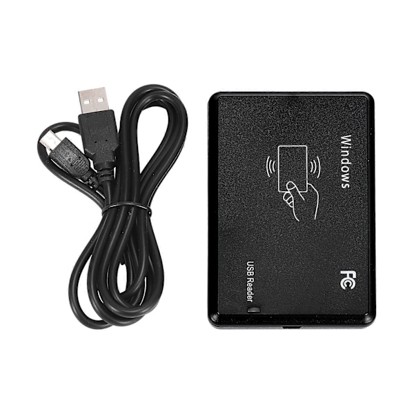 USB RFID Skrivbords-ID-kortläsare Kontaktlös Kortläsare black