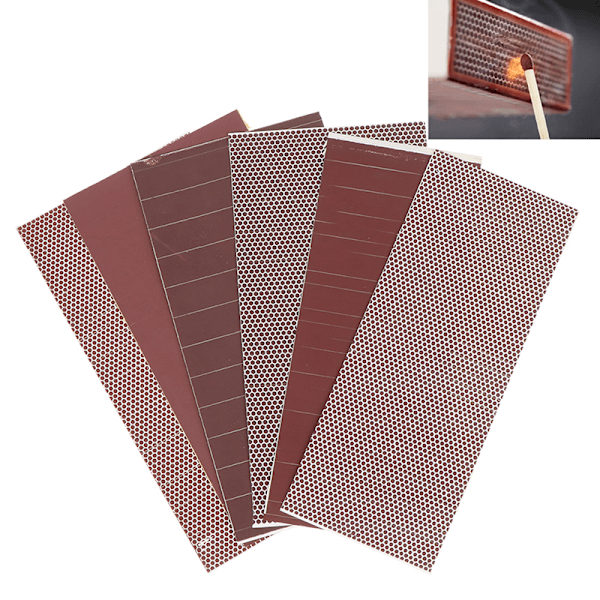 Matchstick Striker Sticker Självhäftande Flame Paper Fosfor Shee 1(Plaid24x 55*17mm) 1(Plaid24x 55*17mm)
