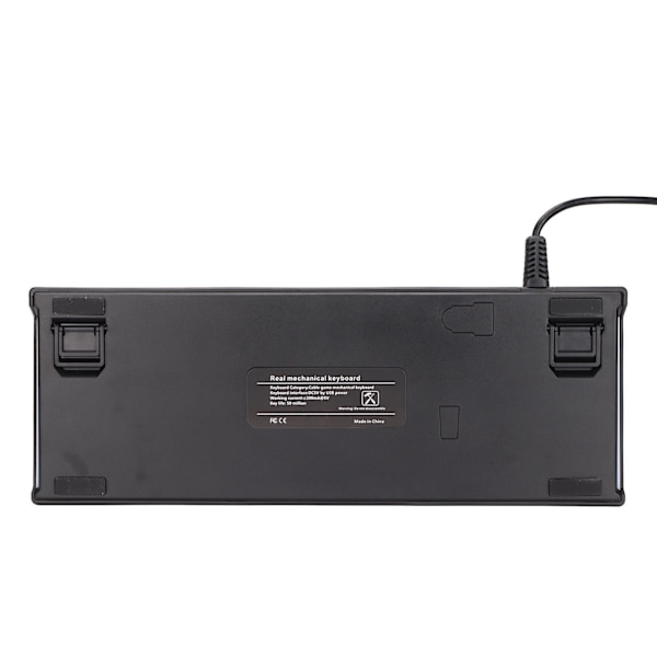 Mekaniskt tangentbord Cool Belysning RGB 61 Tangenter Kompakt Struktur Lättviktigt Trådbundet Tangentbord för Hemmakontor