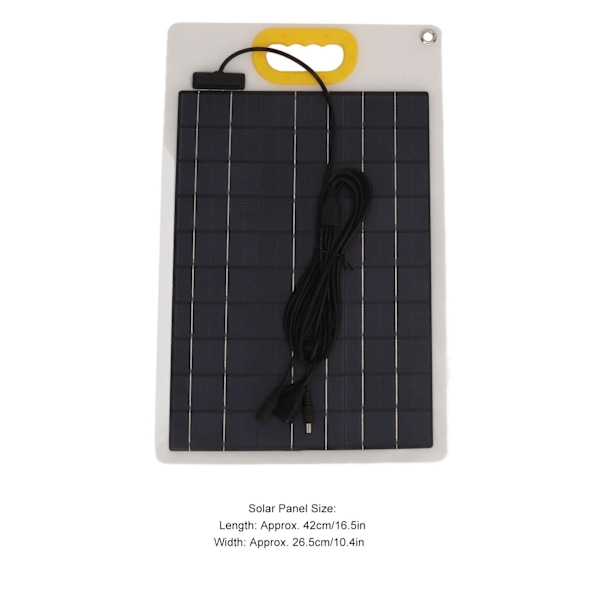 100W Portabel Solpanel Professionell Effektiv Portabel Solpanel för Utomhuscamping Vandring DC 12V 24V 5A