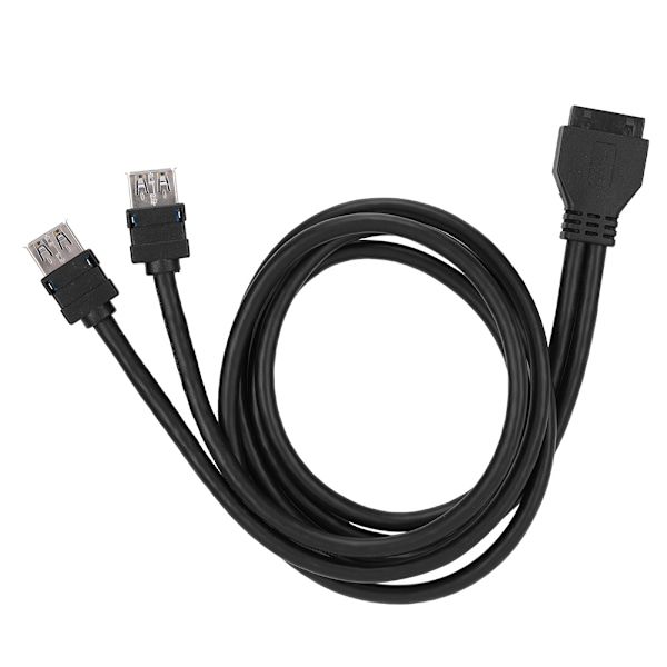 USB3.0 19/20PIN Skrivbords Front Moderkort Panelmonteringskabel med Fasta Fötter (0.8 m)