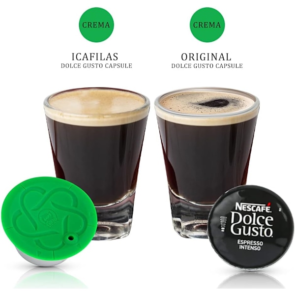 Återanvändbar kapseladapter för Dolce Gusto, Tamper i rostfritt stål, Crema-förbättrande kaffedesign