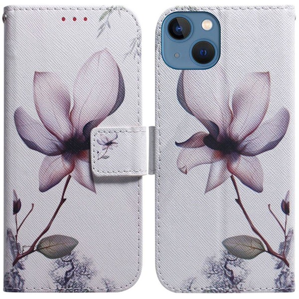 IPhone 15 fodral med en print - Rosa blomma Rosa
