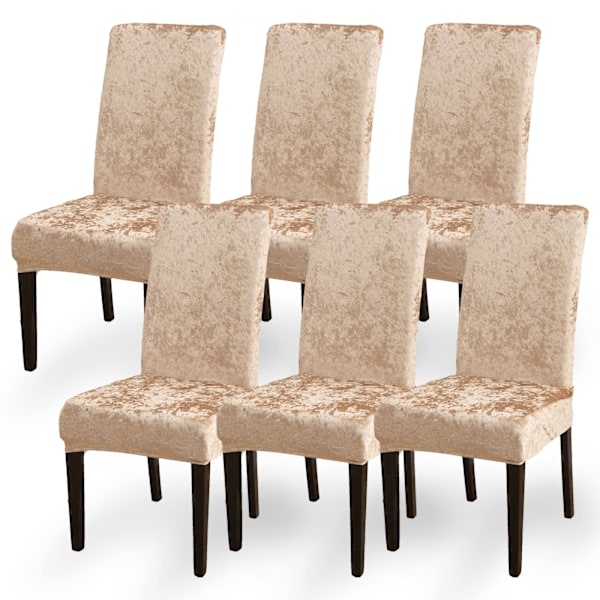 Minimalistiska Elastiska Stolsöverdrag, Hög Stretch Sammet Matsalsstolsöverdrag för Användning i Flera Scenarier i Kök Sovrum Vardagsrum Hotell Bröllop