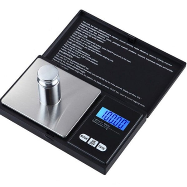 Högprecisions Digital Våg, Miljövänlig Produktion, USB-Uppladdningsbar, Batterivarning, Rostfri Stålplattform, Stor LCD-Display