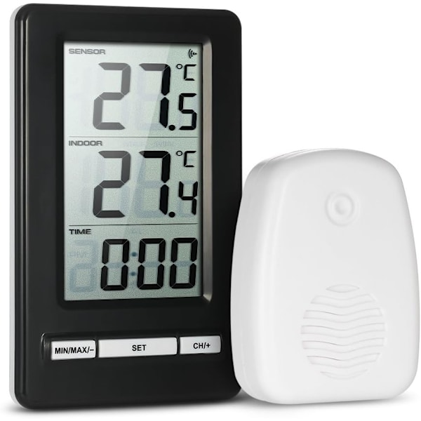 Smart Digital Termometer, Enkel Installation Trådlös Inomhus Utomhus Enhet, Hög Precisionsnoggrannhet Med Trendpilindikator, Bord Vägg
