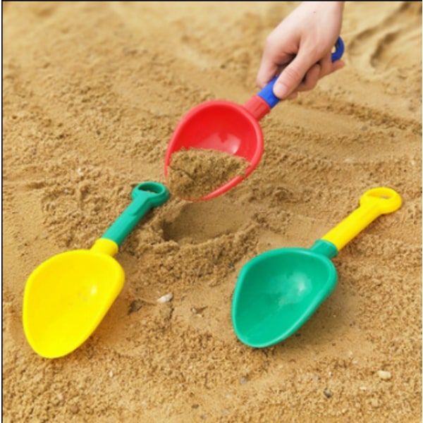 Kids Multi-Color Sand Scoop Plast Spadar för Sand & Beach (Bl