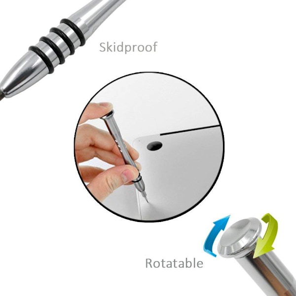 Reparationsverktygssats för MacBook i krom-molybden-vanadinstål, 5 delar med antistatisk Spudger Pry Tool för MacBook Air Pro Retina Display,
