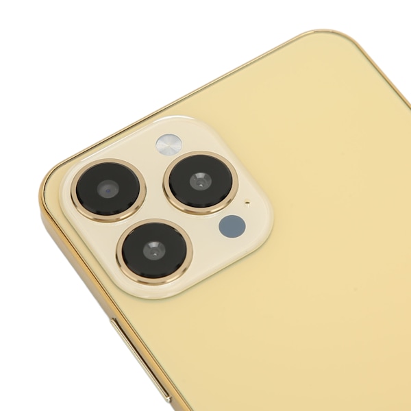 I14proMax Smartphone för Android 12.0 6.6in 6GB RAM 128GB ROM MTK6889 Mobiltelefon Fram 5MP Bak 13MP 1440x3040 AU 100‑240V Guld