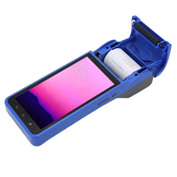 POS Kvittoskrivare 5,5 tums pekskärm 2GB RAM 32GB ROM 4G LTE WiFi 58mm Termisk skrivare för 1D 2D QR Streckkod 100‑240V EU-kontakt