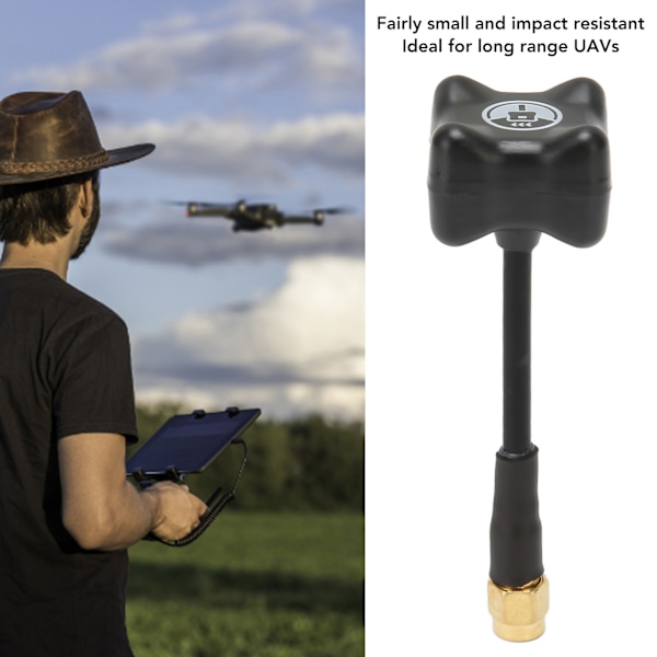 FPV 5.8G Antenn Omnidirektionell Hona Kontakt RHCP RP SMA FPV Drönarantenner för Långdistans Quadcopter Drönare