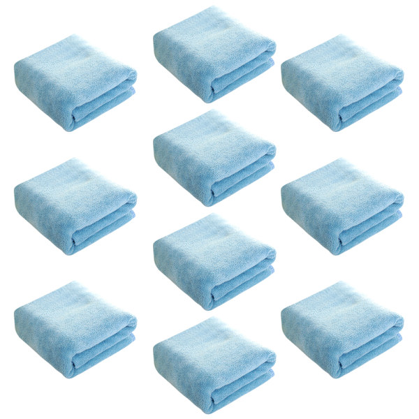 10-pack handdukar för salongshår - Snabbtorkande handduk för hår, händer, ansikte Använd hemma, salong, spa, frisör