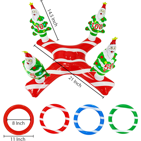 Uppblåsbar julgran Ring Kasta Party Game Toy 7df7 Fyndiq