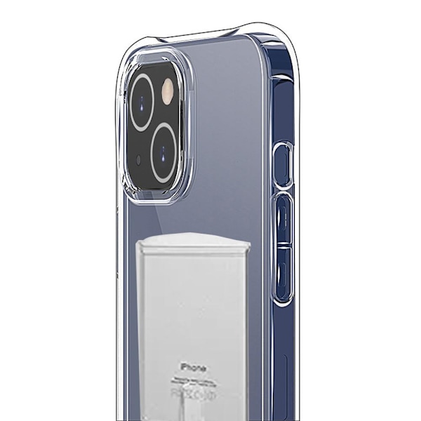 iPhone 13 - Skyddsskal med Korthållare Transparent
