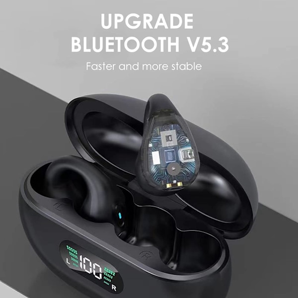 INF Trådlösa open-ear hörlurar Bluetooth 5.3 Vit