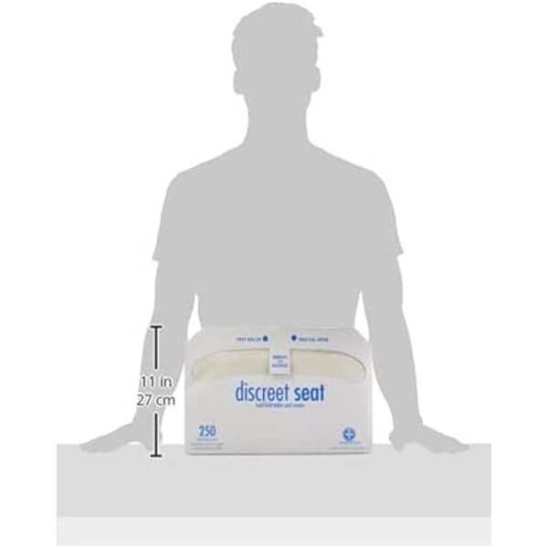 Spolbara Toalettsitsskydd i Papper, Biologiskt Nedbrytbar Virgin Pulp Skyddsbarriär För Resehygien, Vattentät Engångs Reseförpackning Vit (20