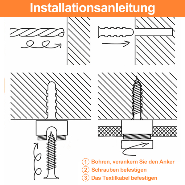 Vita tvådelade vägg- och takstift, 4 st takfäste med skruvar och pluggar för textilkablar, vertikal nedfällbar takkrok för lampa DIY