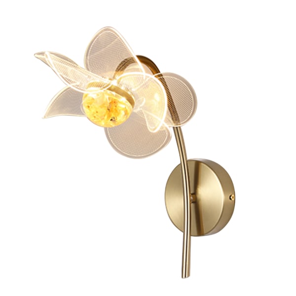 [通拓商品] Vintage Vägglampetter Blomma Vägglampa Heminredning Vägglampa för Vardagsrum Sovrum Hall Ljusarmatur Blomformad Korridor