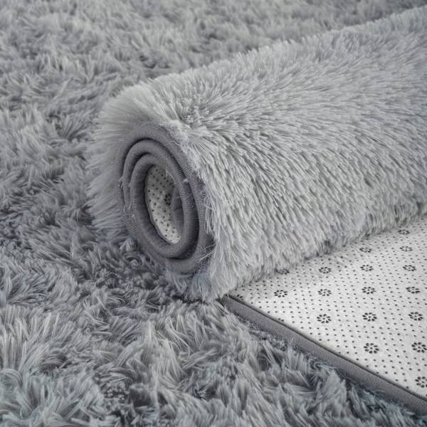 Oval fluffig matta, modern plysch lurvig matta för barnrum sovrum extra bekväm söt barnkammare matta sängmatta för pojkar flickor rum heminredning mattor,