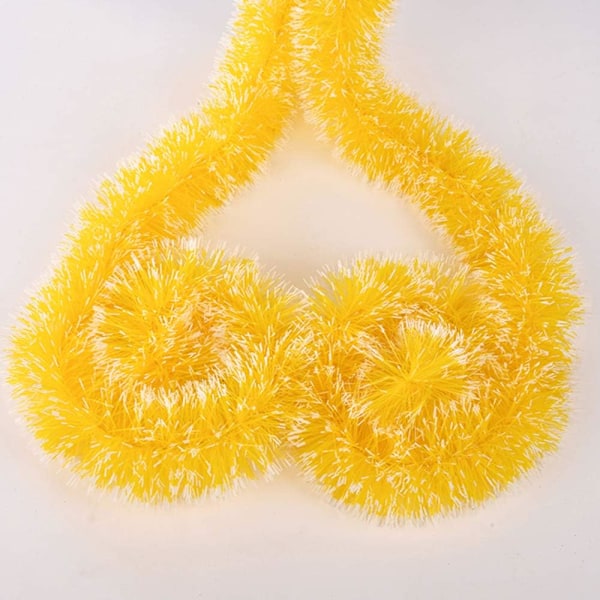 Lyxig Fluffig Boa, Maraboufjädrar Hantverksmaterial För Festliga Tillfällen, 6 ST Guldskimrande Fransfolie, Lättviktsdekor Perfekt För