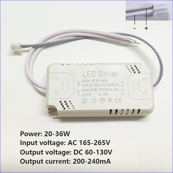 Led Light Driver Light Power Adapter 20-36W 20-36W 20-36W 20-36W