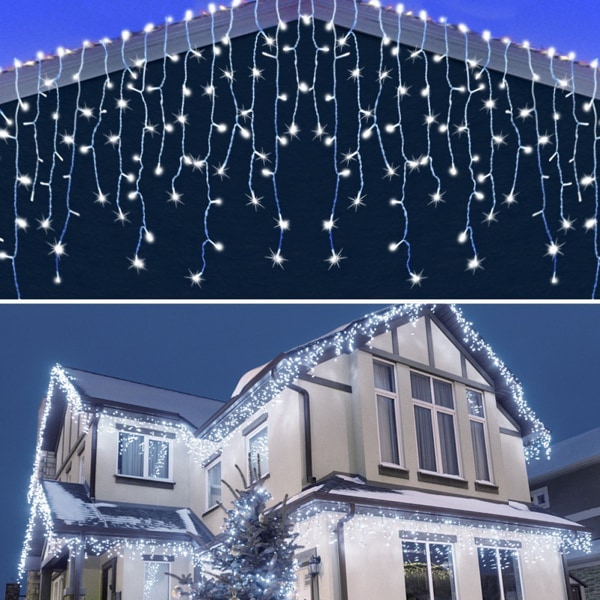 LED julbelysning utomhusdekor, 400 lysdioder 32ft, insats för Ga