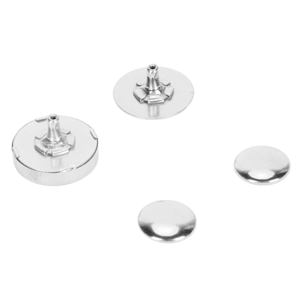 50 Set Magnetiska Knappar med Spänne 18x5mm Tjocka Hög Hårdhet Legering Magnetisk Väska Stängning för DIY Sömnad Hantverk Silver