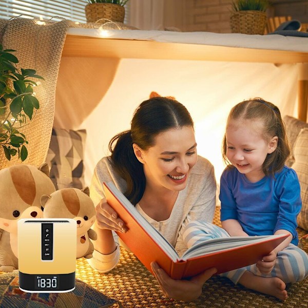 Färgskiftande Bordslampa för Sovrumsinredning, Portabel Bluetooth-Högtalare med Touchsensor Nattlampa för Utomhusaktiviteter (48 Färgskiftningar)