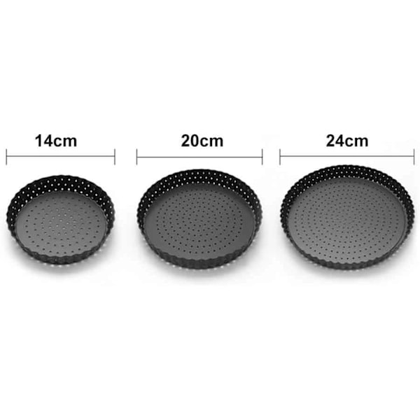 Professionell Pizzaform med Ventilation, Non-stick Yta Kolstål Material Pizzabakplåt Med Exakt Bikakedesign För Jämn Värmefördelning Och