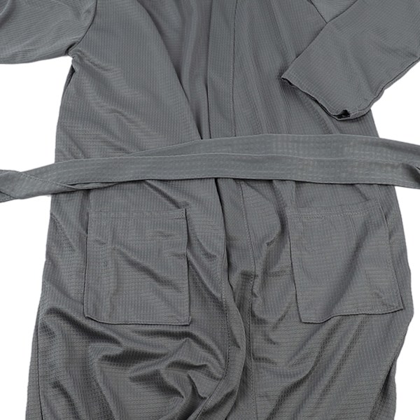 Badrock Unisex Mjuk Bekväm Lös Lätt Loungewear för Män Kvinnor Hem Spa Grå L