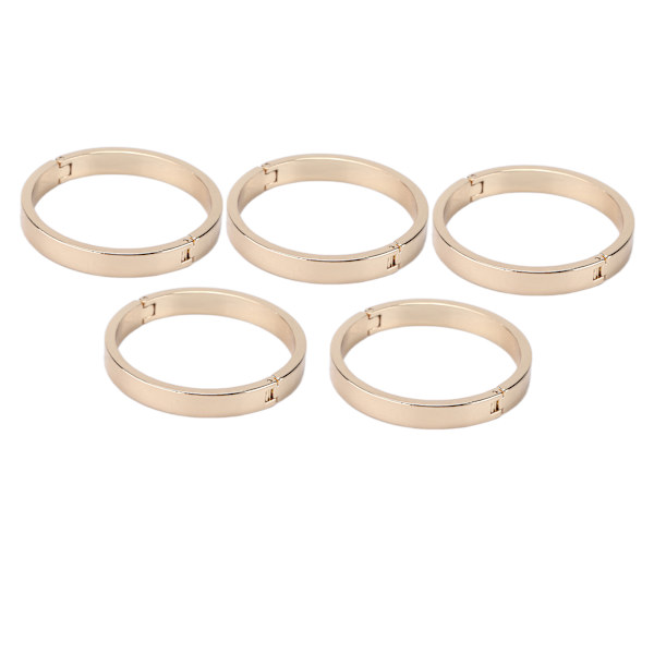 5 st Runda Karabiner Alloy Bindningsöglor DIY Spänne Tillbehör för Lösa Spiralblock Ytterdiameter 45mm, Innerdiameter 40mm