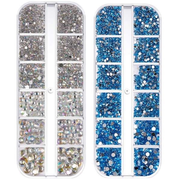 Nagelkonst Rhinestones Flatback Crystal, för nagelkonst och dekoration