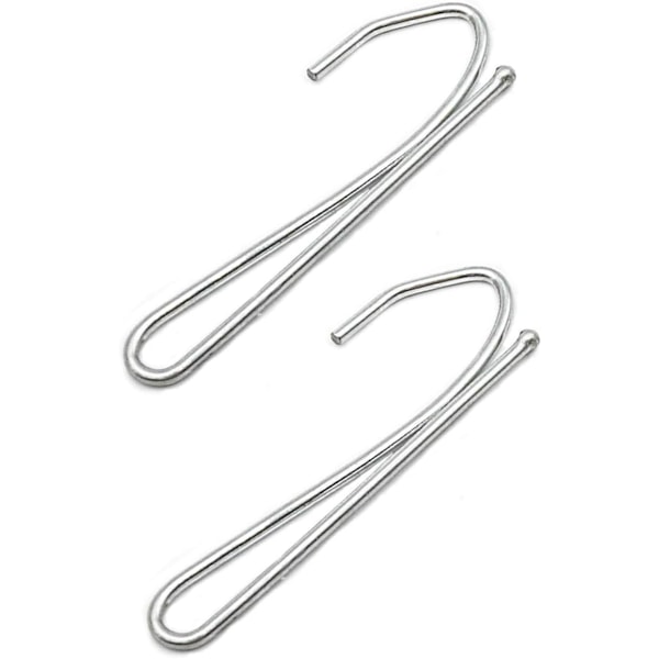 Veckbandsgardinkrokar, Rostfria 100 Stycken Släta Metallkrokar för Gardinskenor, Enkel Installation med Hög Hårdhet för Alla Gardiner