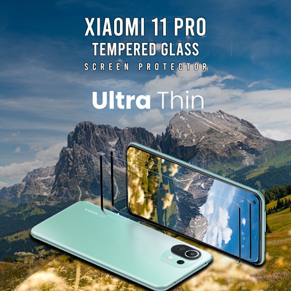 2-Pack Xiaomi 11 Pro - Härdat Glas 9H - Super Kvalitet 3D