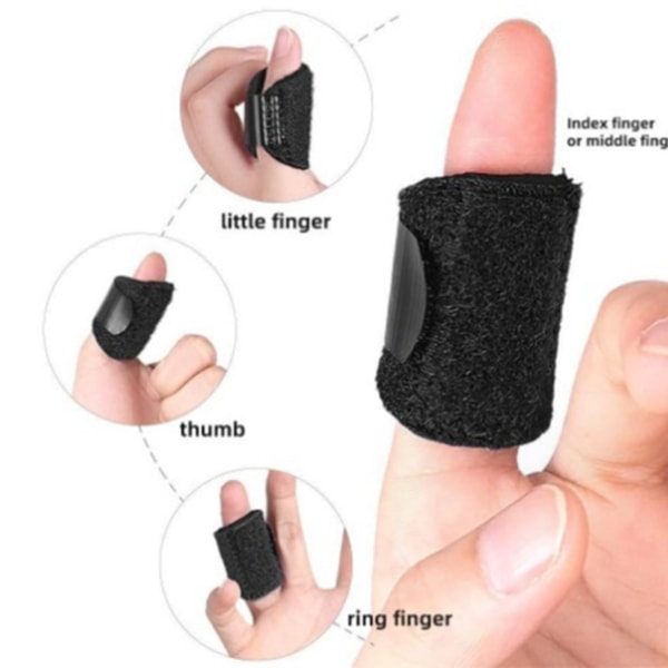 10st Finger Splint Justerbar Trigger Finger Splints Finger Brace Index Finger för Broken Finger