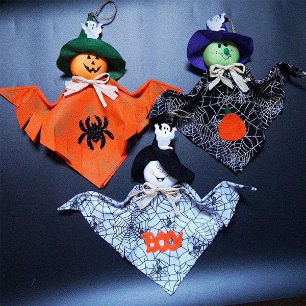 Läskig Säsongsparare: Trädhängande Läskig Pumpa, Perfekt Halloween-dekoration För Att Förbättra Din Festliga Kusliga Atmosfär, Non Woven-tyg Säkerställer