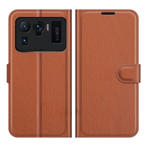Xiaomi Mi 11 Ultra Plånboksfodral Folio Flip Kickstand - Brun