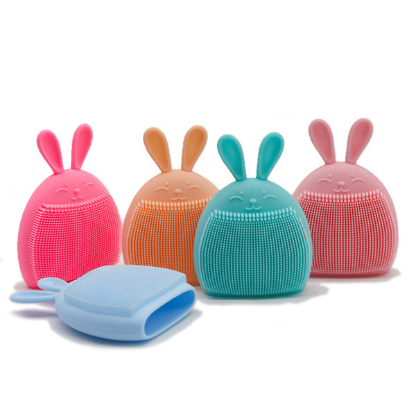 Mjuk Silikonborst Baby Massage, Portabel Miljövänlig Multifunktionell Rengöringsborste För Barn Under Dusch Och Bad, Hypoallergen Djuprengöring
