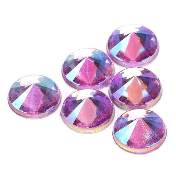 1000 st Rhinestone Vackra Handgjorda DIY 6mm Smyckestillbehör för Dekorera Kläder Skor (Ljus Lila)