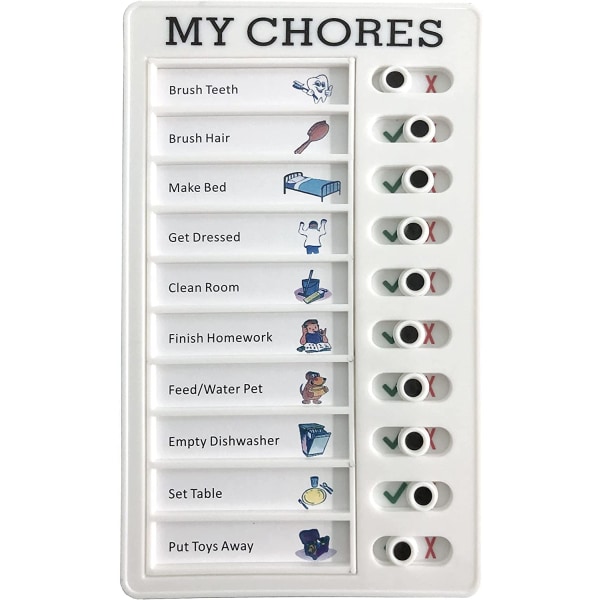 Chore Chart Memo Checklista Board Daglig att göra Lista