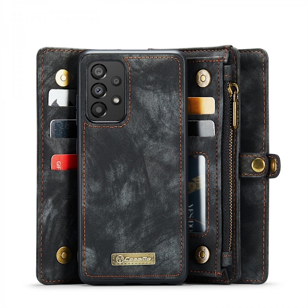CaseMe Multi-Slot 2 i 1 Plånboksfodral Galaxy A53 Svart