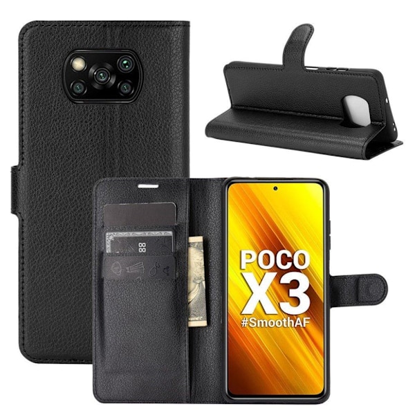 Classic Xiaomi Poco X3 / Xiaomi Poco X3 NFC fodral - Svart Svart