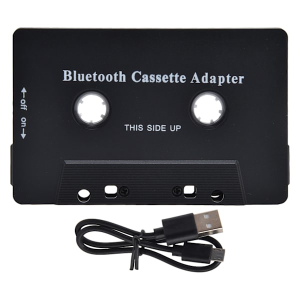 Trådlös kassettbandspelare adapter bil Bluetooth kassett mottagare omvandlare med USB-kabel