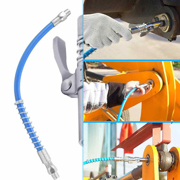 Saker Smörjgunna Koppling, Kompatibel med Alla Smörjgunnor 1/8'' NPT-Kopplingar (Lämplig för Diametrar Större än 14 mm, Uppgraderad till 14000 PSI, Ny