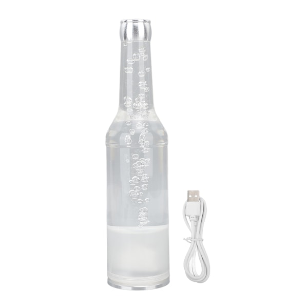 Dekorativ Bordslampa för Bar USB Uppladdningsbar Modern Metallisk Akryl Atmosfär Liten Nattlampa För Spelrum