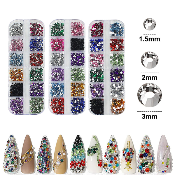 Akryldiamant klistermärke självhäftande ädelsten klistermärke, lämplig för DIY dekorativa hantverk, naglar