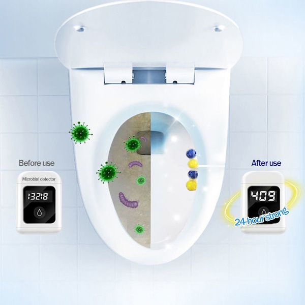 Automatisk hängande toalettstol rengöring avkalkning remover tablett flush
