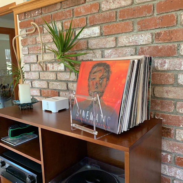 Vinylskivhållare för akustisk förvaring, Transparent Akryl Elegant Displayställ Högkvalitativa Material, Skyddar Dina Värdesaker från Repor