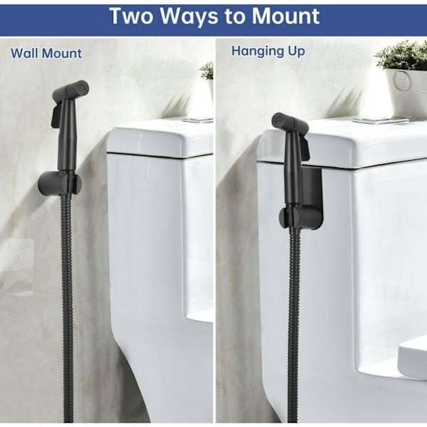 Elegant Toalettkompanjon, Multifunktionell Bidéspruta, Premiumkvalitet Rostfritt Stål Bidé med Läckagesäker Design, För Personlig Hygien och Husdjur
