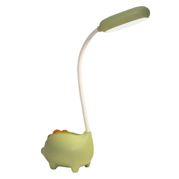 Skrivbordslampa USB-laddning LED Ögonvänlig Söt Bordsläslampa för Sängbord Sovsalar Grön